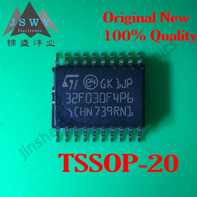 1-50pcs STM32F030F4P6 TSSOP-20 Imported original ARM Cortex M0 32-bit microprocessor 48MHz 16KB flash memory 2.4V~3.6V I²C, SPI,
1-50pcs STM32F030F4P6 TSSOP-20 Imported original ARM Cortex M0 32-bit microprocessor 48MHz 16KB flash memory 2.4V~3.6V I²C, SPI,