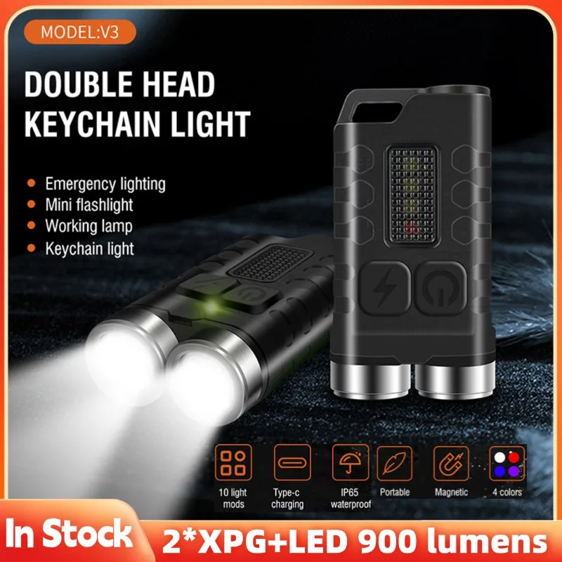 1/2Pcs Portable Flashlight Super Bright USB Rechargeable XPG LED Torch Lamp Mini Keychain Flashlight Camping Hiking Emergency
1/2Pcs Portable Flashlight Super Bright USB Rechargeable XPG LED Torch Lamp Mini Keychain Flashlight Camping Hiking Emergency