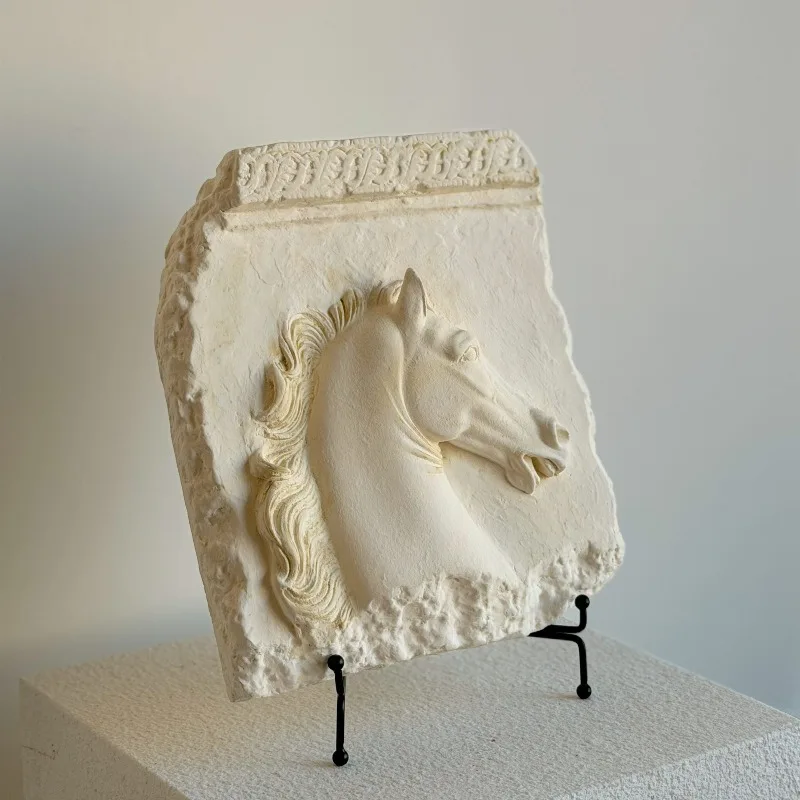Ancient Roman Greek Plaster Relief Horse Sculpture Ornament Home Niche Medieval Art Decorative Pendant
Ancient Roman Greek Plaster Relief Horse Sculpture Ornament Home Niche Medieval Art Decorative Pendant