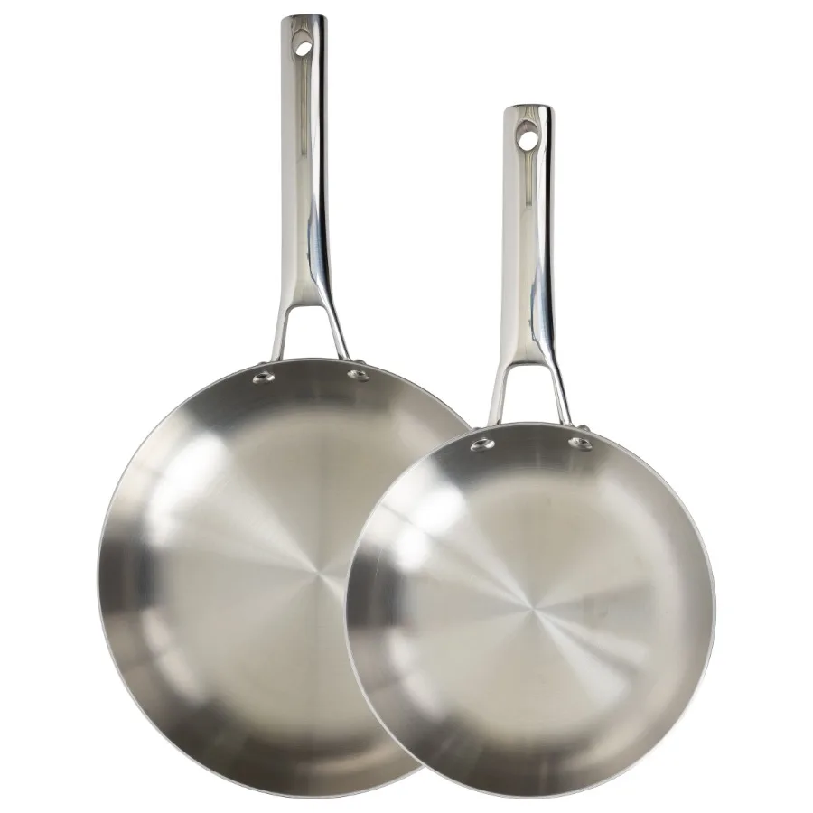 2PC Tri-Ply Stainless Steel Skillet Set Induction Ready
2PC Tri-Ply Stainless Steel Skillet Set Induction Ready