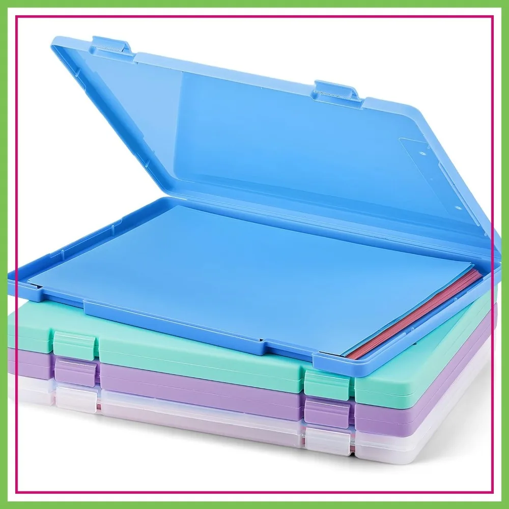 4-Pack A4 Paper Organizer Box, Portable Plastic Storage Case for 8.5x11" Documents, Office Craft Supplies, PP Material
4-Pack A4 Paper Organizer Box, Portable Plastic Storage Case for 8.5x11" Documents, Office Craft Supplies, PP Material