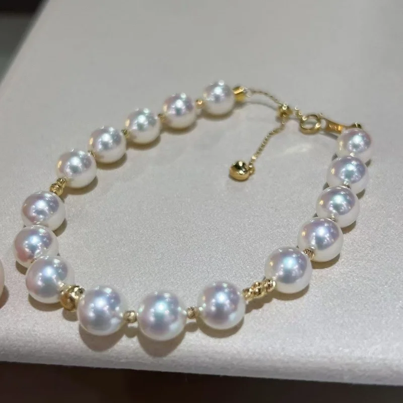 SGARIT 6-7mm Flawless Round Aurora Natural Freshwater Pearl Bracelet For Women Pure Silver 925 Daily Wear Fine Elegant Jewelry
SGARIT 6-7mm Flawless Round Aurora Natural Freshwater Pearl Bracelet For Women Pure Silver 925 Daily Wear Fine Elegant Jewelry