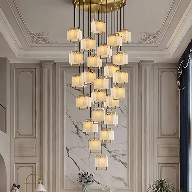 Hot Modern Italian Style Spanish Imported Marble Chandelier 2025 Round Rectangle Pendant Lamp Ceiling Light for Restaurant
Hot Modern Italian Style Spanish Imported Marble Chandelier 2025 Round Rectangle Pendant Lamp Ceiling Light for Restaurant