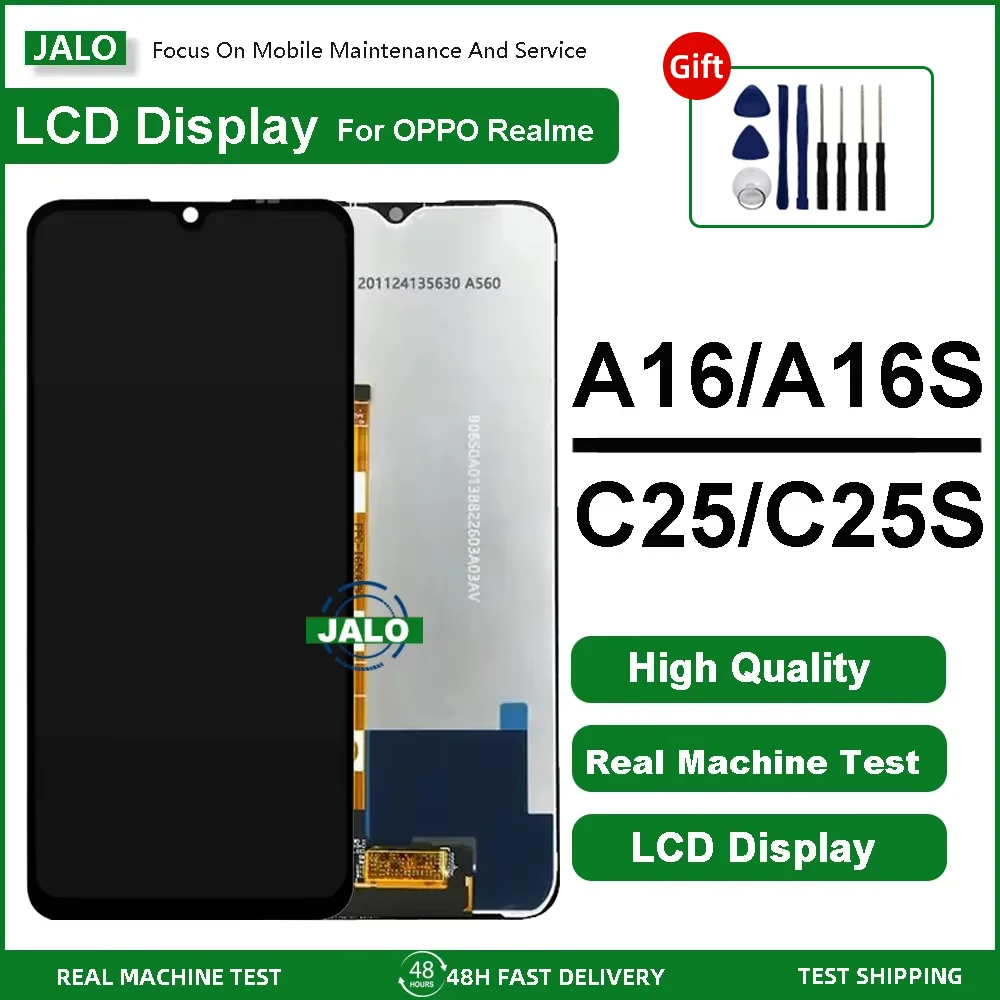 JALO Screen Assembly for OPPO A16 A16S Realme C25 C25S A54S LCD Display Touch Screen LCD Panel Replacement
JALO Screen Assembly for OPPO A16 A16S Realme C25 C25S A54S LCD Display Touch Screen LCD Panel Replacement