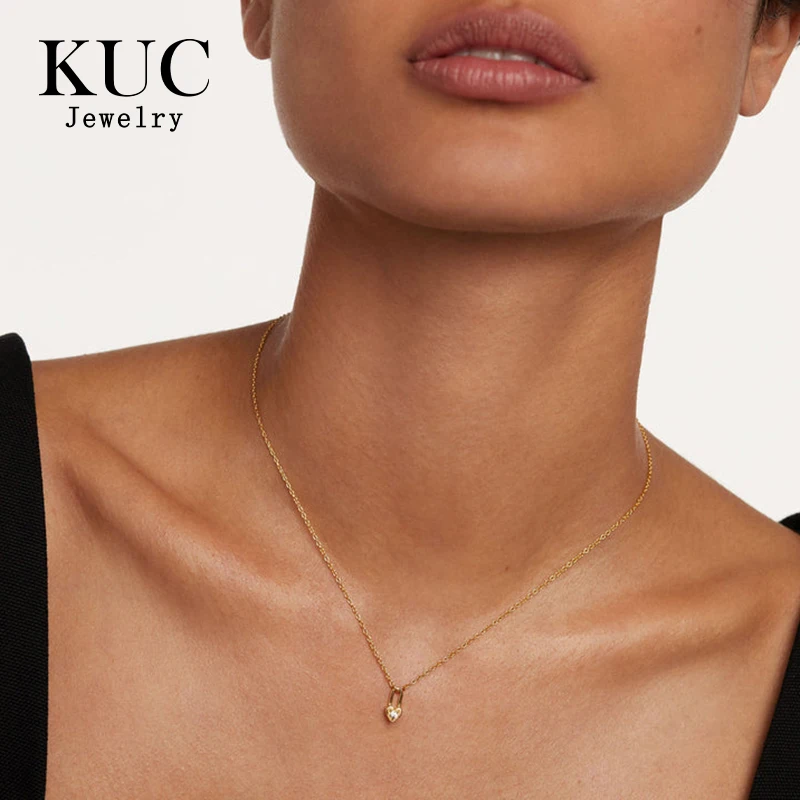 Fine Jewelry Unique 925 Sterling Silver Niche Design Chic Chain Heart Shape Lock Pendant Necklaces for Girls
Fine Jewelry Unique 925 Sterling Silver Niche Design Chic Chain Heart Shape Lock Pendant Necklaces for Girls