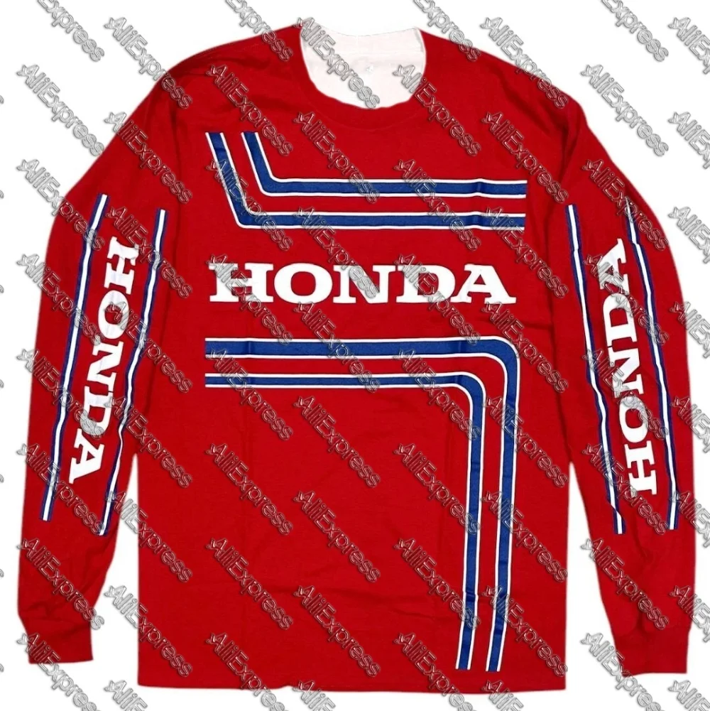 Мужская быстросохнущая футболка Honda Racing Team, футболка с длинными рукавами для мужчин и женщин, униформа энтузиастов гонок на мотоциклах
Мужская быстросохнущая футболка Honda Racing Team, футболка с длинными рукавами для мужчин и женщин, униформа энтузиастов гонок на мотоциклах