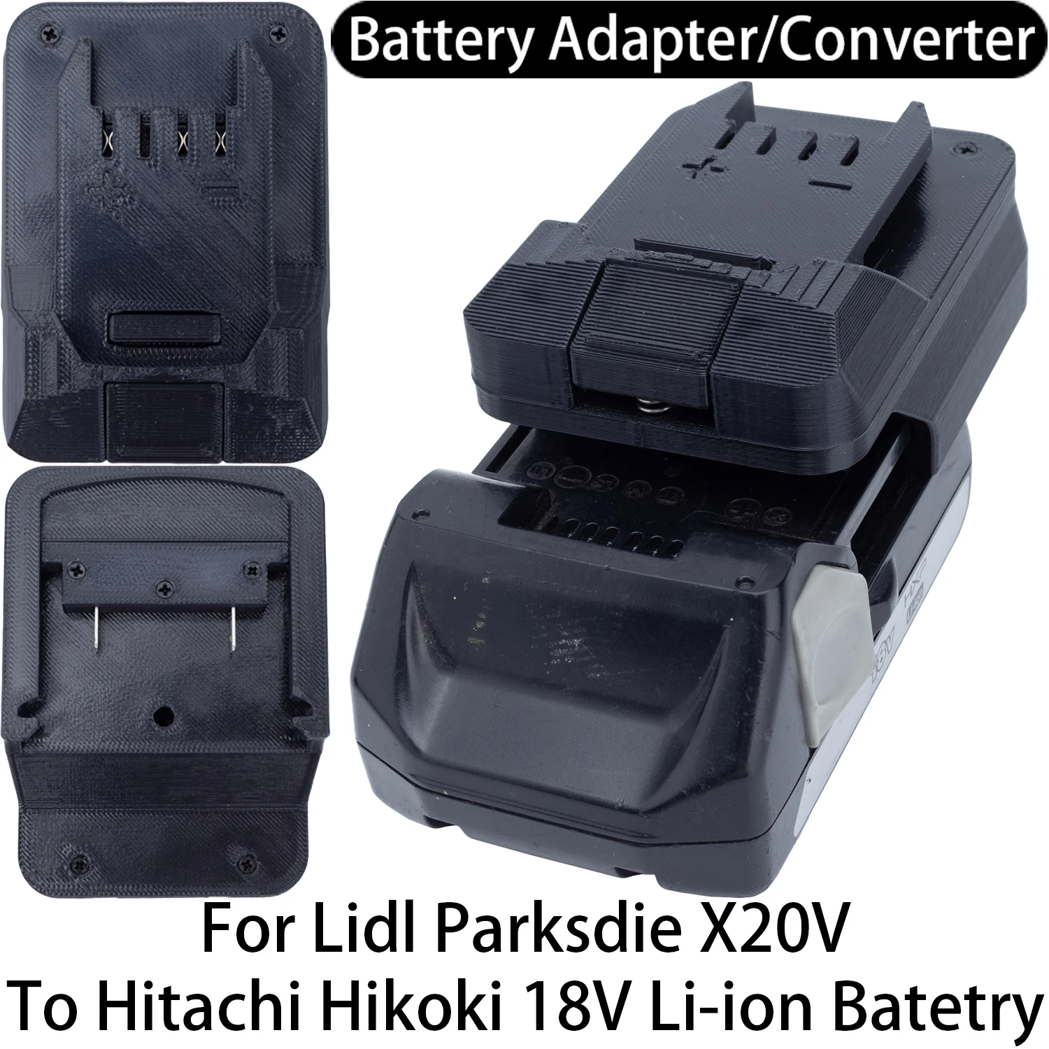 Адаптер для аккумуляторов Lidl Parkside X20V Li-ion, конвертер для инструментов Hitachi HIKOKI 18V Li-ion, аксессуар для электроинструментов
Адаптер для аккумуляторов Lidl Parkside X20V Li-ion, конвертер для инструментов Hitachi HIKOKI 18V Li-ion, аксессуар для электроинструментов