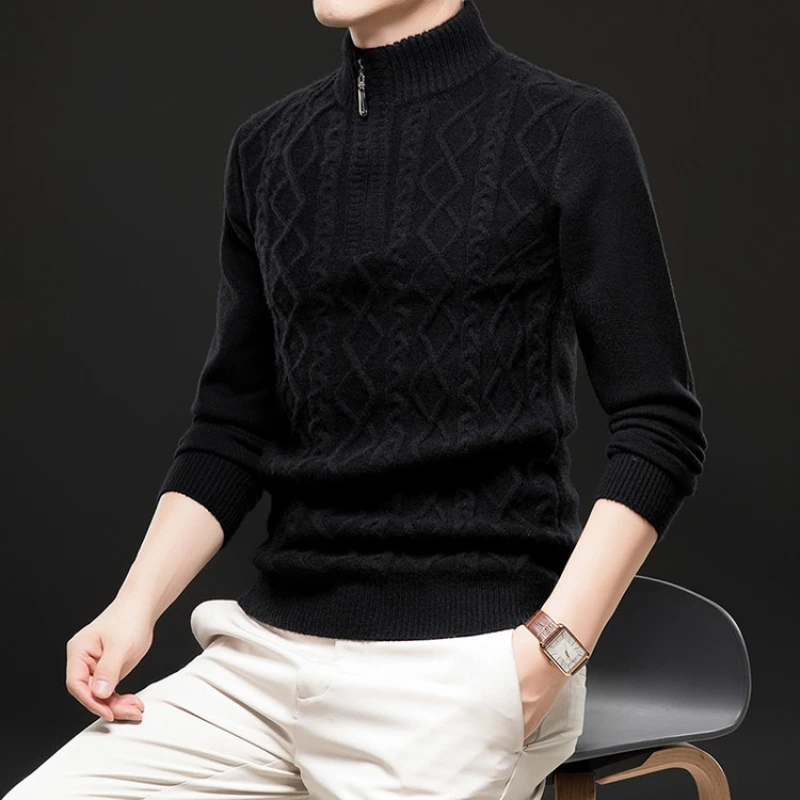2025 New Men's Thick and Warm Knitted Sweater for Autumn and Winter, Trendy Casual Pullover
2025 New Men's Thick and Warm Knitted Sweater for Autumn and Winter, Trendy Casual Pullover