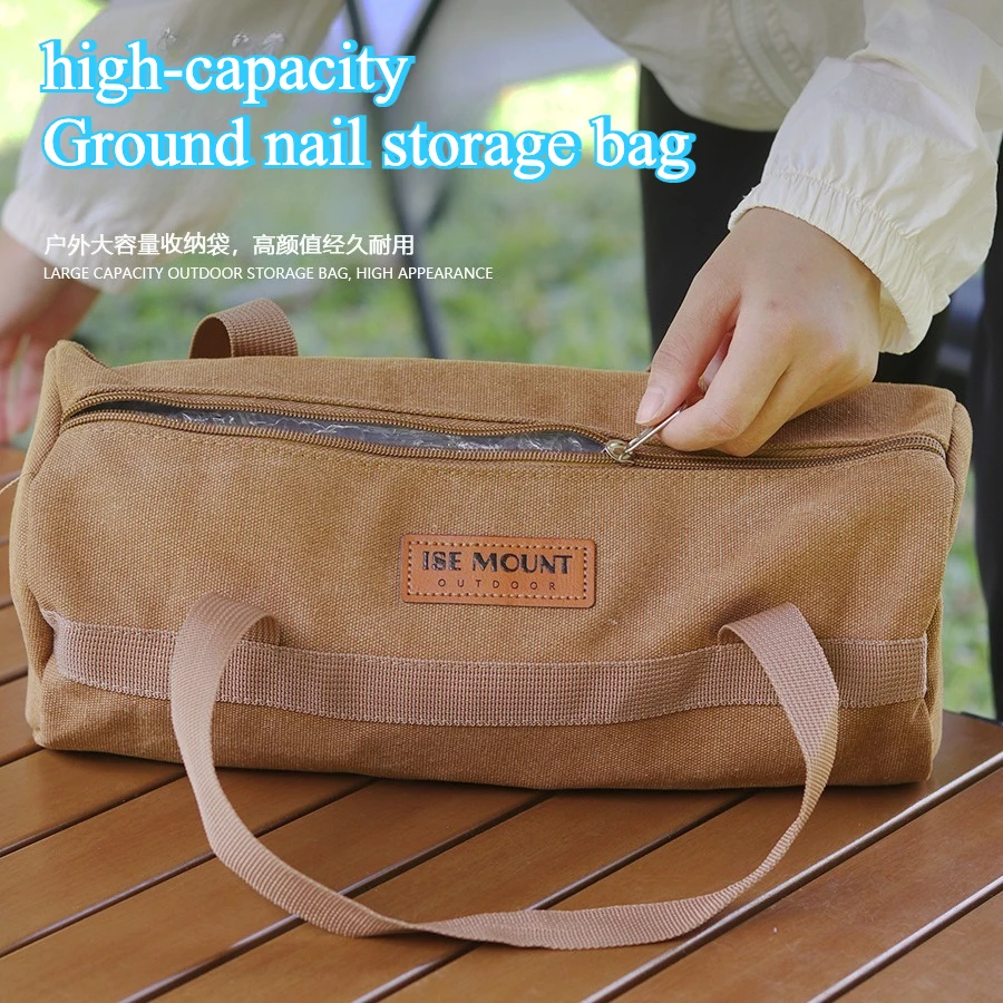 Outdoor camping kit, cylinder, hand-held floor nail bag, portable finishing bag, hammer, tent floor nail, wind rope storage bag.
Outdoor camping kit, cylinder, hand-held floor nail bag, portable finishing bag, hammer, tent floor nail, wind rope storage bag.