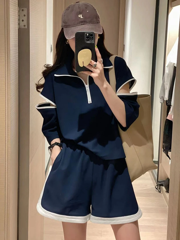 Fashion Casual Sports Suits Female Conjuntos De Mujer 2 Piezas 2024 Summer Wide Leg Shorts Cotton 2 Pieces Sets Women Outfits
Fashion Casual Sports Suits Female Conjuntos De Mujer 2 Piezas 2024 Summer Wide Leg Shorts Cotton 2 Pieces Sets Women Outfits