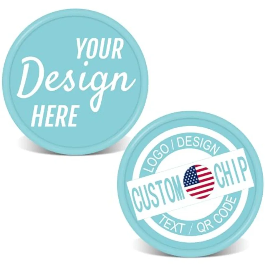 500 Personalized Plastic Poker Chips with Custom Logo Image or Text Ideal for Golf Ball Markers Challenge Coins Business Cards
500 Personalized Plastic Poker Chips with Custom Logo Image or Text Ideal for Golf Ball Markers Challenge Coins Business Cards