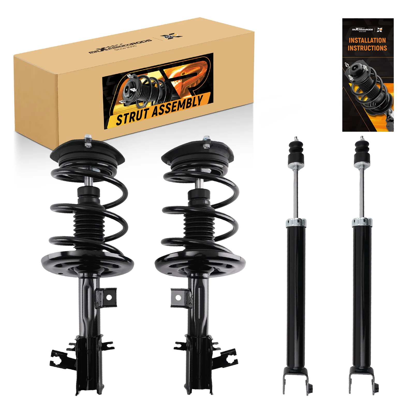 Front & Rear Quick Complete Strut for Nissan Maxima 2009-2014 172604 172605
Front & Rear Quick Complete Strut for Nissan Maxima 2009-2014 172604 172605