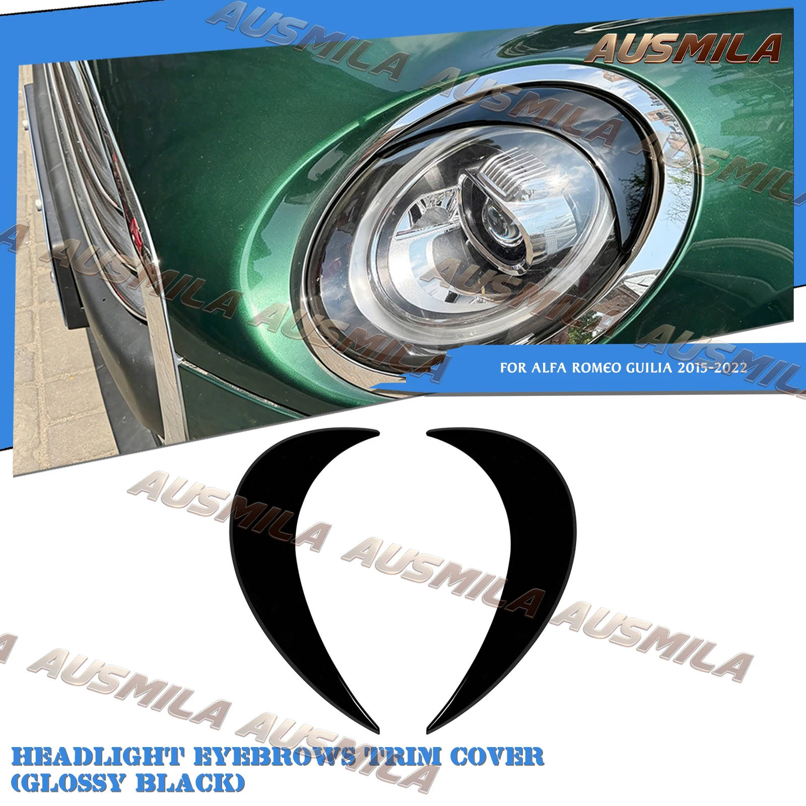 Exterior Headlight Eyebrow Trim Eyelid Cover Front Lamp Sticker For Mini F55 F56 F57 2014-2024
Exterior Headlight Eyebrow Trim Eyelid Cover Front Lamp Sticker For Mini F55 F56 F57 2014-2024