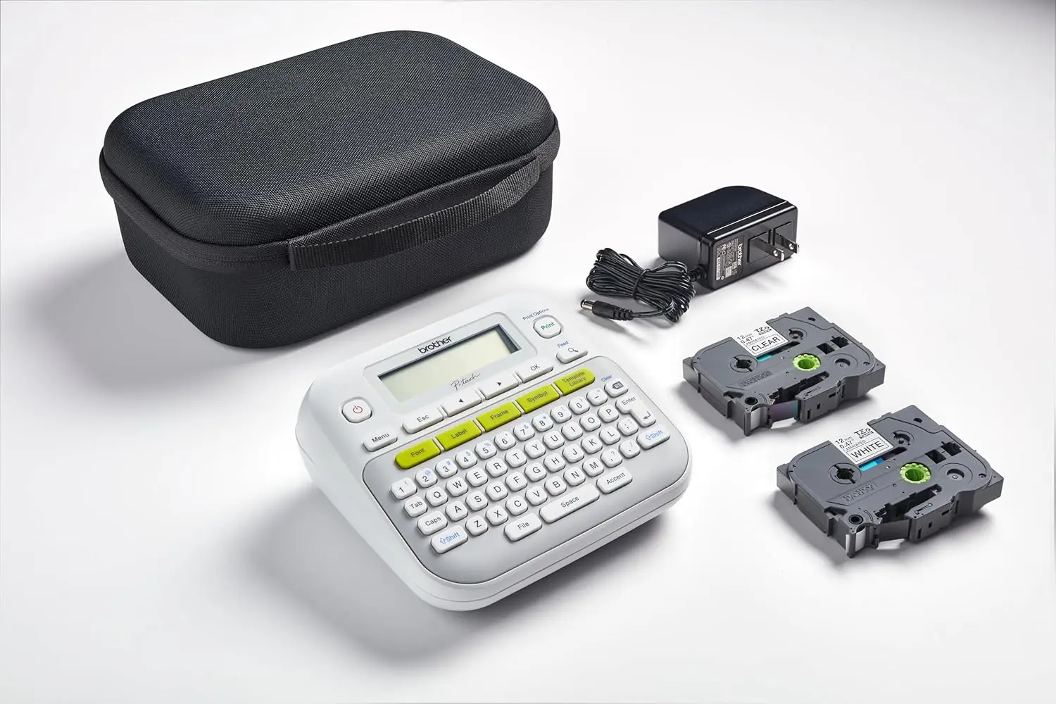 Label Maker Bundle with Carrying Case, Adapter & 2 Tapes
Label Maker Bundle with Carrying Case, Adapter & 2 Tapes