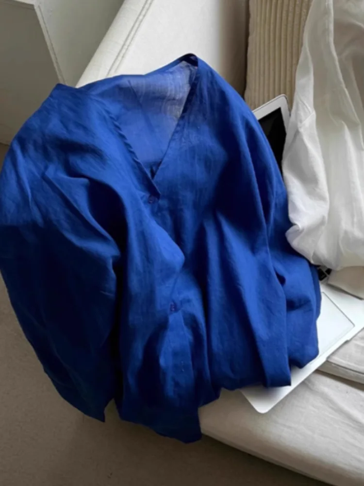 Loose Linen Long Sve irt Women Spring Summer V Ne Cotton Linen Sun Protection Open Cardigan Early Autumn Top
Loose Linen Long Sve irt Women Spring Summer V Ne Cotton Linen Sun Protection Open Cardigan Early Autumn Top