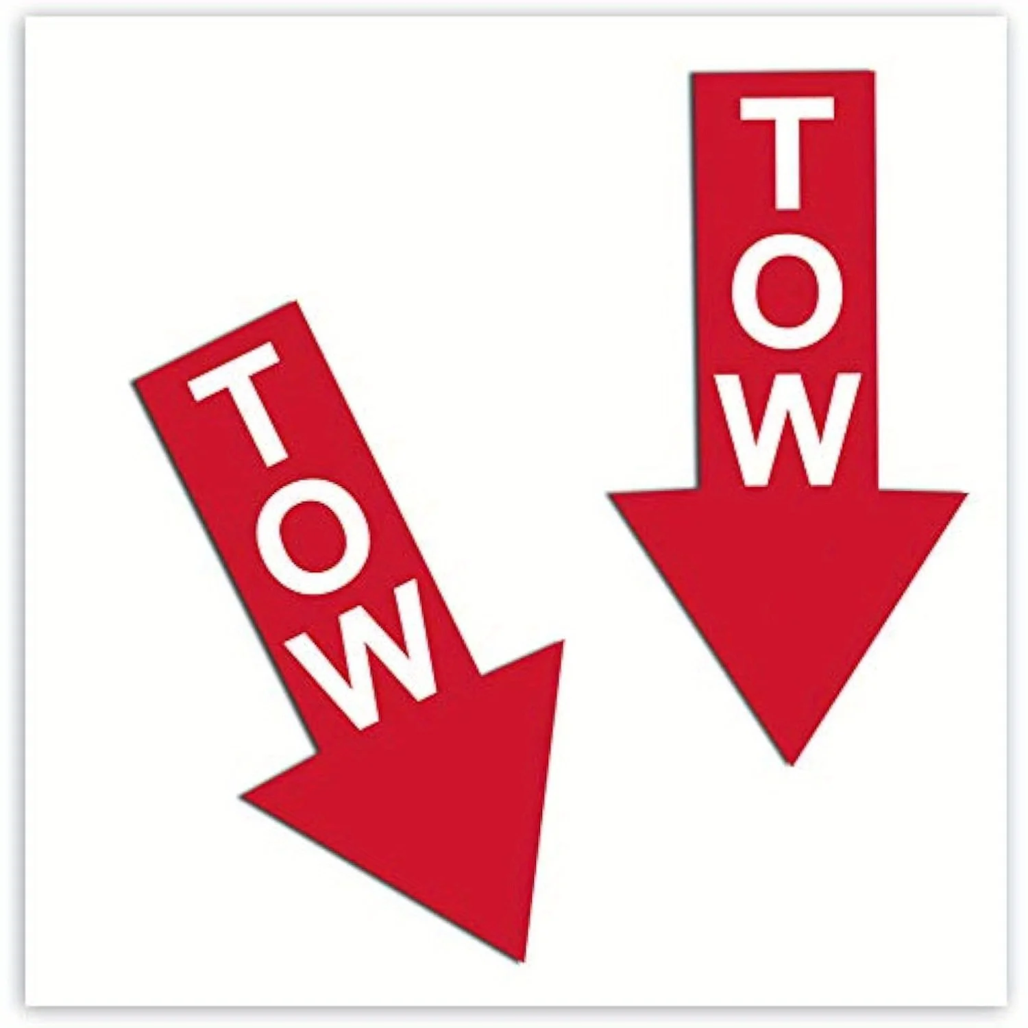 Light Beige & Red Vinyl TOW Arrow Sticker - High-Visibility Racing Decal for Cars & Motorcycles
Light Beige & Red Vinyl TOW Arrow Sticker - High-Visibility Racing Decal for Cars & Motorcycles