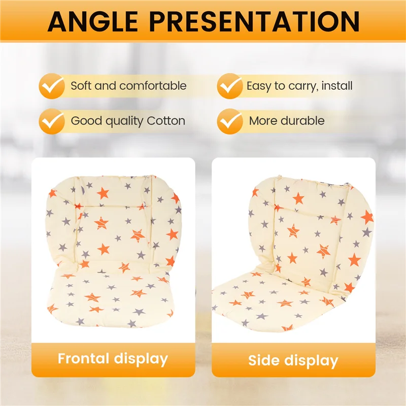 ABUM-Baby Stroller Seat Pad Universal Baby Stroller High Chair Seat Cushion Liner Mat Cotton Soft Feeding Chair Pad Cover
ABUM-Baby Stroller Seat Pad Universal Baby Stroller High Chair Seat Cushion Liner Mat Cotton Soft Feeding Chair Pad Cover