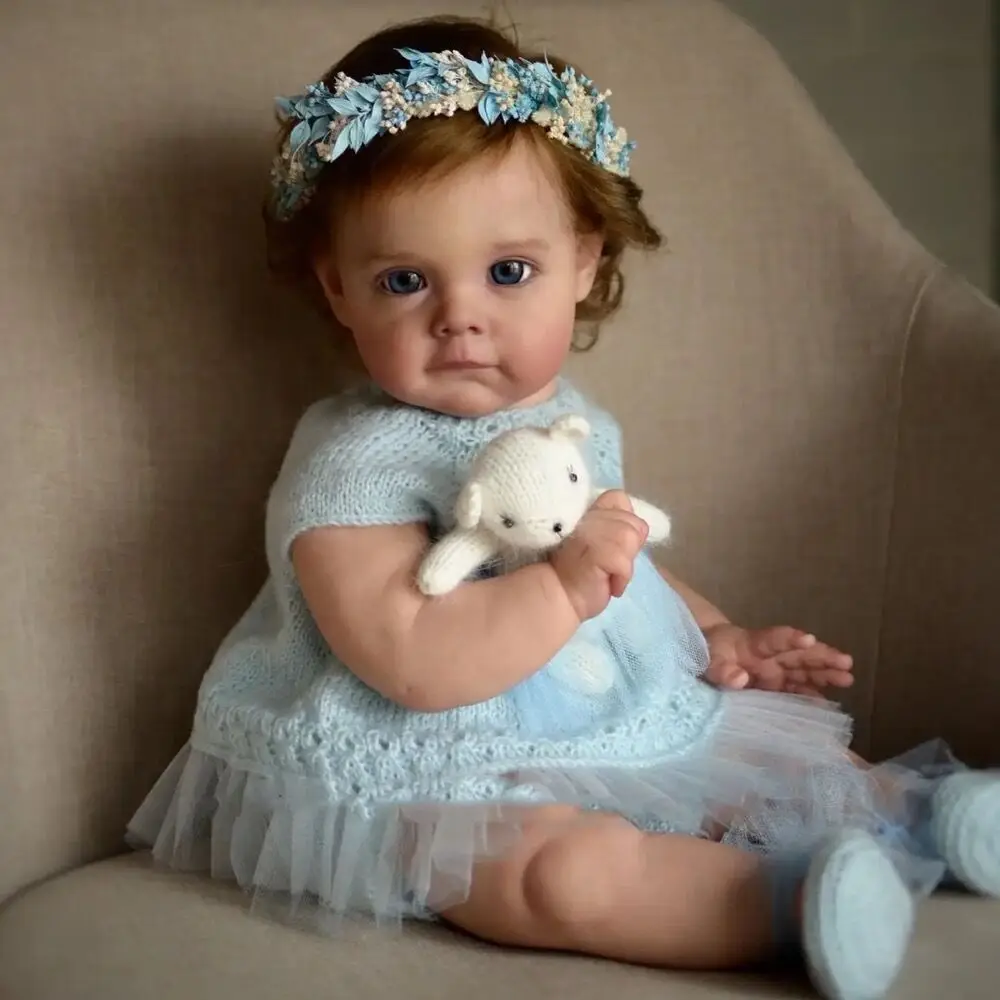 24 Inch Maggie Reborn Toddler Girl Doll Cloth Body Soft Touch Rooted Hair Bebe Reborn Huge Baby Dolls Gift
24 Inch Maggie Reborn Toddler Girl Doll Cloth Body Soft Touch Rooted Hair Bebe Reborn Huge Baby Dolls Gift