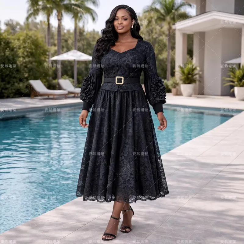 Miyake Pleated Dresses Plisse 2026 New Lace Hollow Long Party Dresses Dresses Women's Big Swing Skirt Belt Women Clothing
Miyake Pleated Dresses Plisse 2026 New Lace Hollow Long Party Dresses Dresses Women's Big Swing Skirt Belt Women Clothing