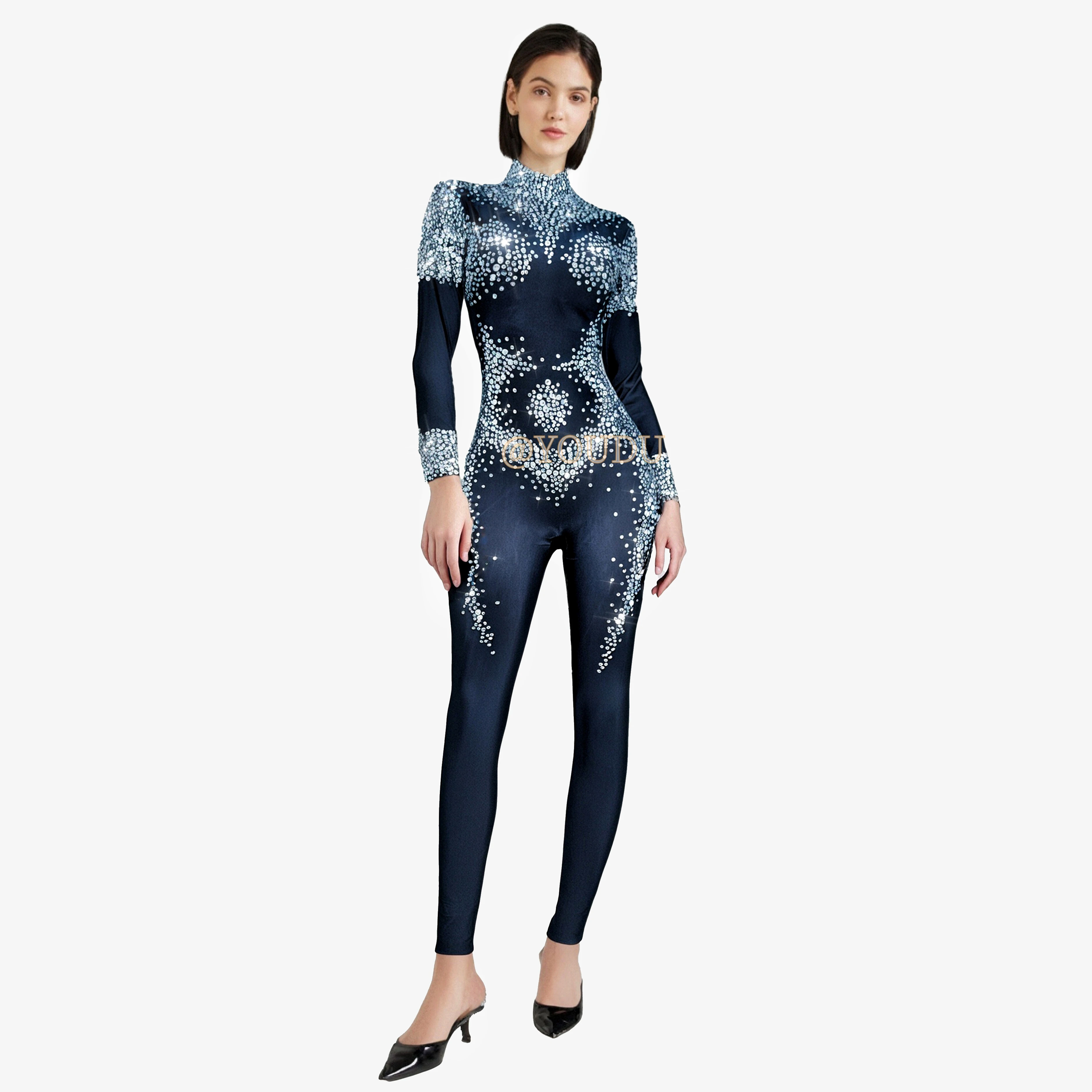 Luxurious Twinkle Twinkle Rhinestones Elegant Jumpsuits Party Fashion Show Outit Singer Dancer Performance Stage Costume Yixiang
Luxurious Twinkle Twinkle Rhinestones Elegant Jumpsuits Party Fashion Show Outit Singer Dancer Performance Stage Costume Yixiang