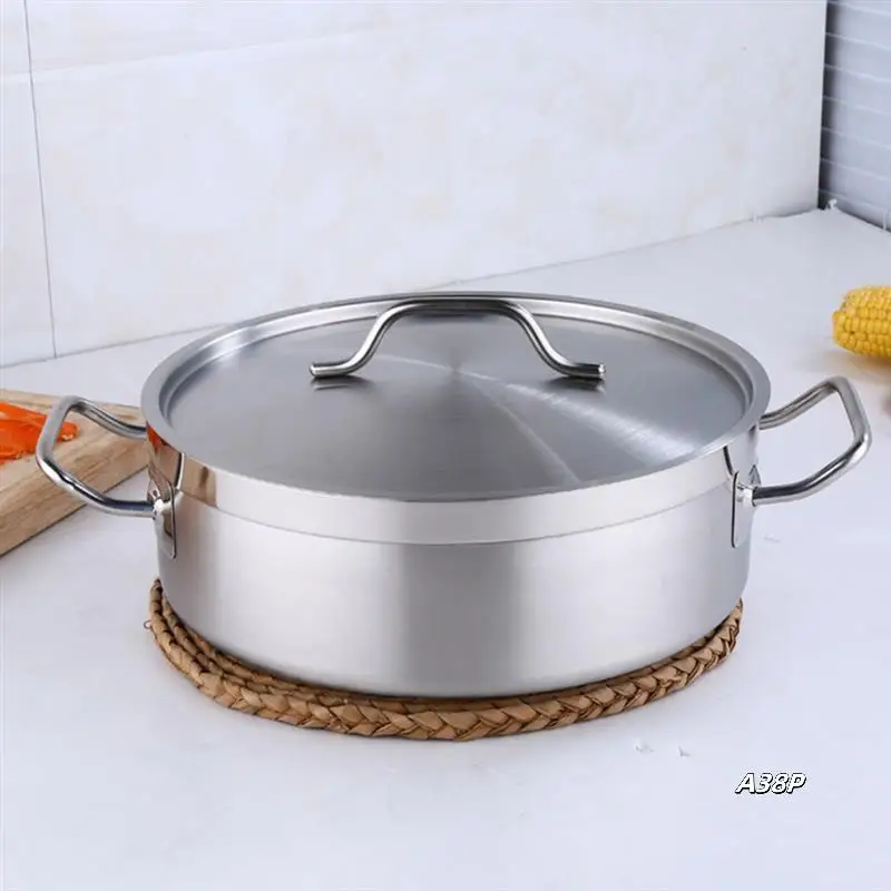 1 PCS Stainless Steel Hot Pot Pot With Lid Household Thick Soup Pot For Induction Cooker
1 PCS Stainless Steel Hot Pot Pot With Lid Household Thick Soup Pot For Induction Cooker