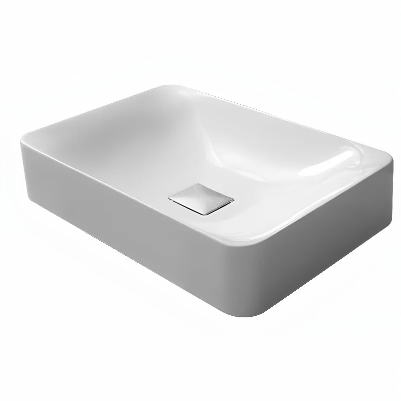 On the table, the household non-porous art washbasin rectangular non-perforated table is embedded
On the table, the household non-porous art washbasin rectangular non-perforated table is embedded