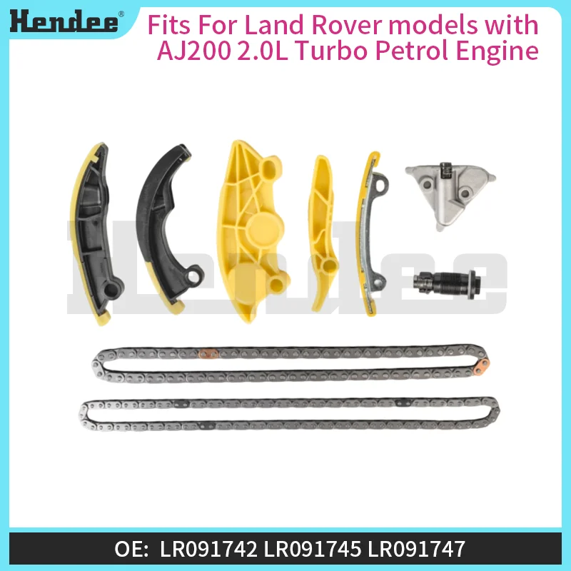Timing Chain Kit For Land Rover models with AJ200 2.0L Turbo Petrol Engine,High-quality Automotive Parts OE:LR091742,LR091740
Timing Chain Kit For Land Rover models with AJ200 2.0L Turbo Petrol Engine,High-quality Automotive Parts OE:LR091742,LR091740