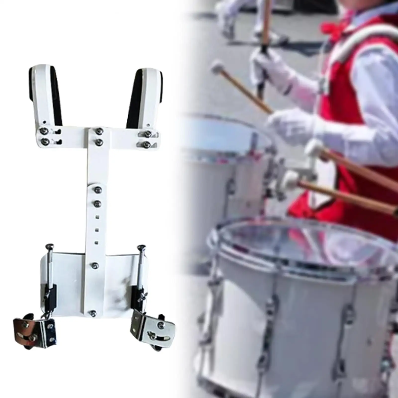 Snare Drum Carrier Drum Support System Accessories Percussion Instrument, Adjustable Height with Shoulder Strap for Stage
Snare Drum Carrier Drum Support System Accessories Percussion Instrument, Adjustable Height with Shoulder Strap for Stage