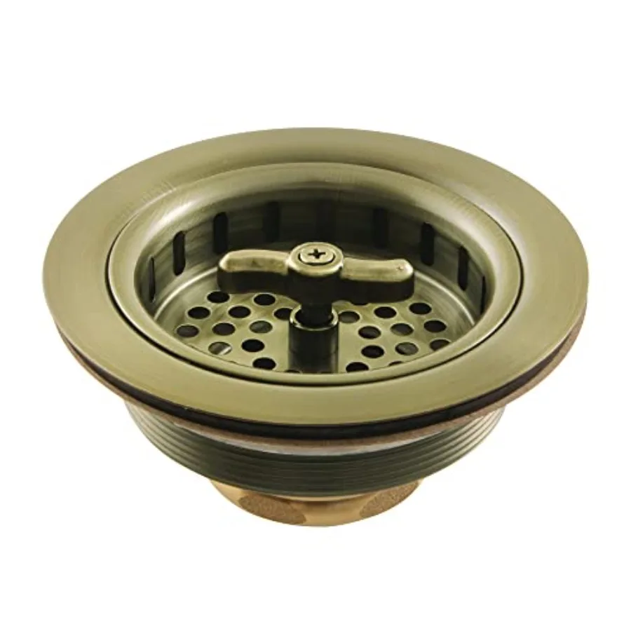 K212AB Tacoma Spin and Seal Sink Basket Strainer Antique Brass
K212AB Tacoma Spin and Seal Sink Basket Strainer Antique Brass