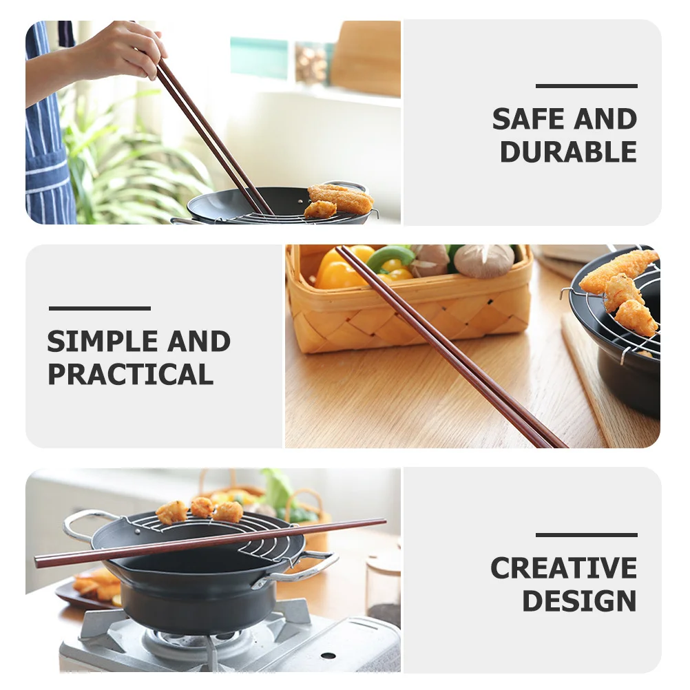 2Pairs Wooden Long Chopsticks Cooking Hot Pot Chopsticks Reusable Anti-Slip for Noodle Frying Barbecue
2Pairs Wooden Long Chopsticks Cooking Hot Pot Chopsticks Reusable Anti-Slip for Noodle Frying Barbecue