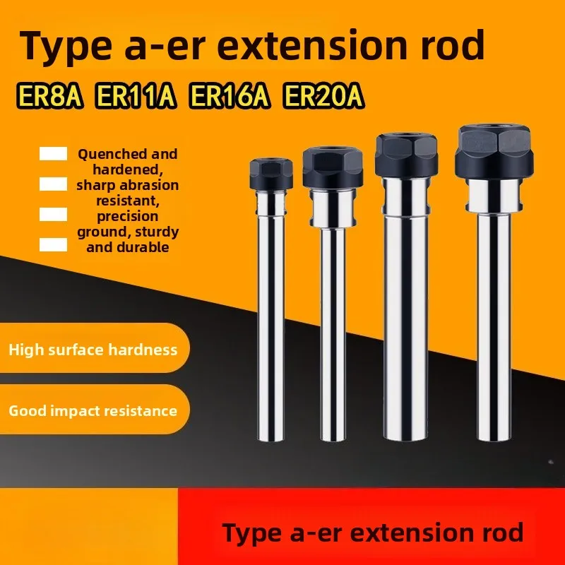 ER Extension Rod Type A with Square Nut Lengthened Shank Multi-hole Drill Shaft C10-ER11 ER16 ER20
ER Extension Rod Type A with Square Nut Lengthened Shank Multi-hole Drill Shaft C10-ER11 ER16 ER20