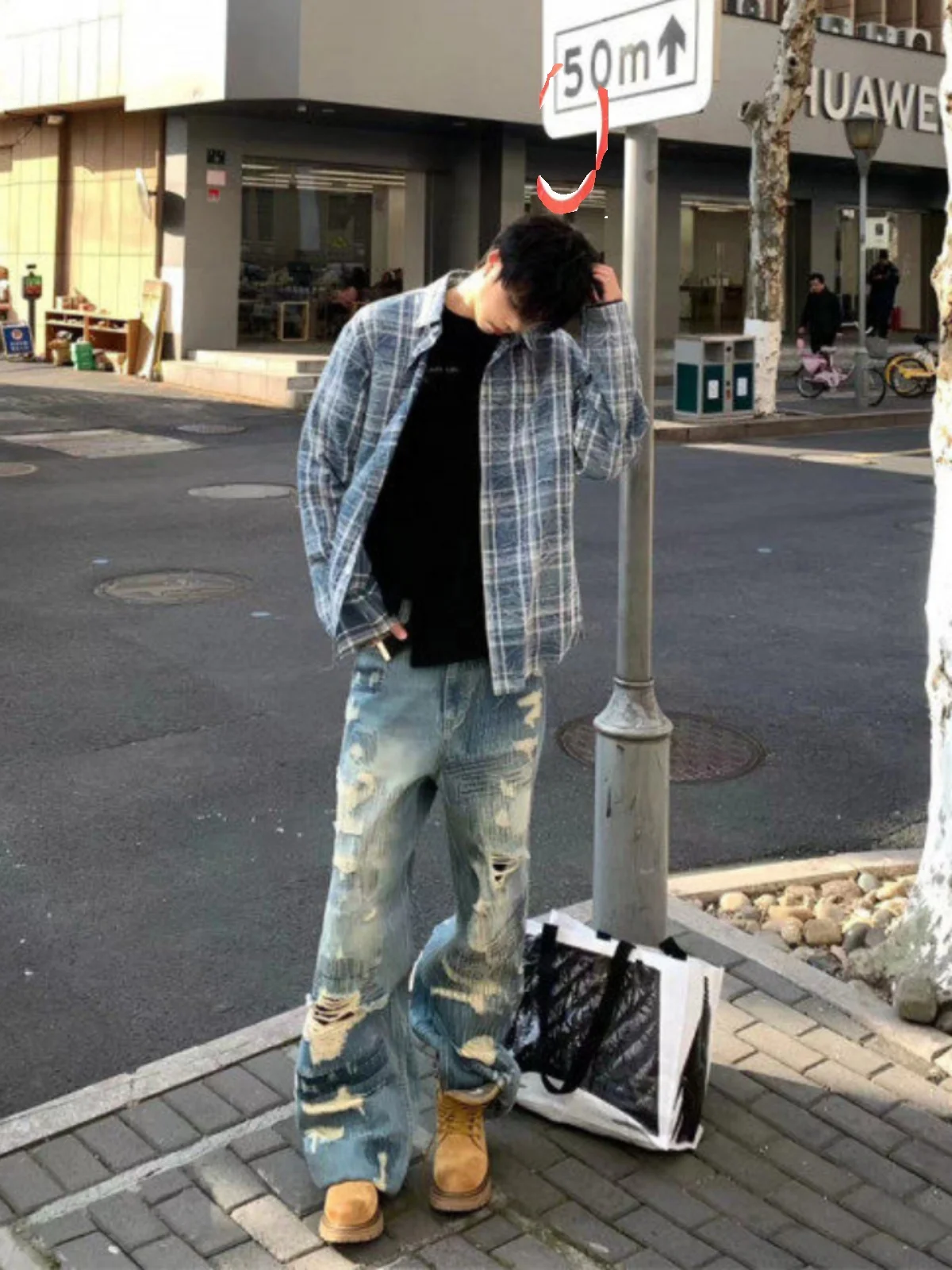 American Retro Lazy Plaid irt Men's Long Sve High Sensation Cool Spring Autumn Casual irt Coat Youth Faion Loose Fit
American Retro Lazy Plaid irt Men's Long Sve High Sensation Cool Spring Autumn Casual irt Coat Youth Faion Loose Fit