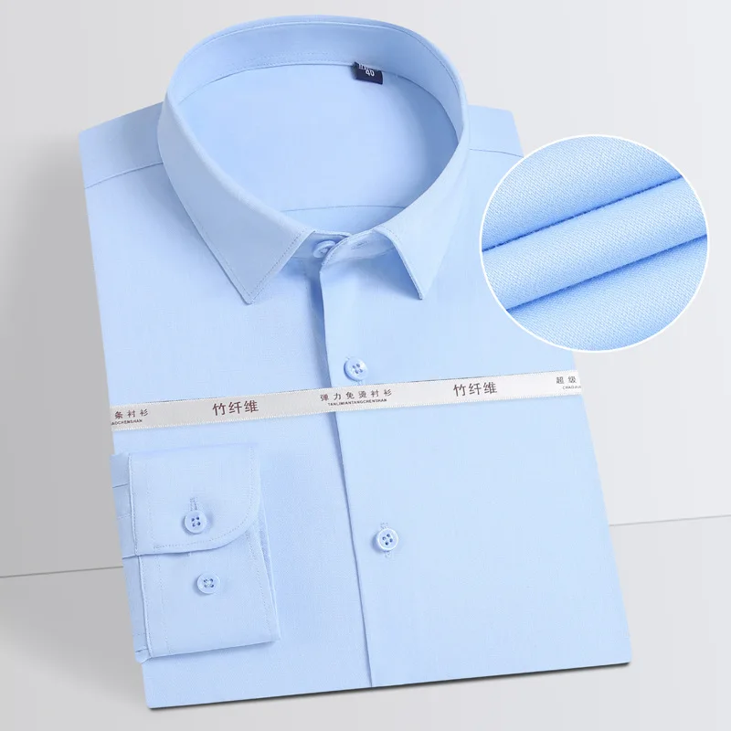 2025 bamboo fiber long sleeved shirt autumn new men's solid color business fashion formal wear breathable slim fit shirt
2025 bamboo fiber long sleeved shirt autumn new men's solid color business fashion formal wear breathable slim fit shirt