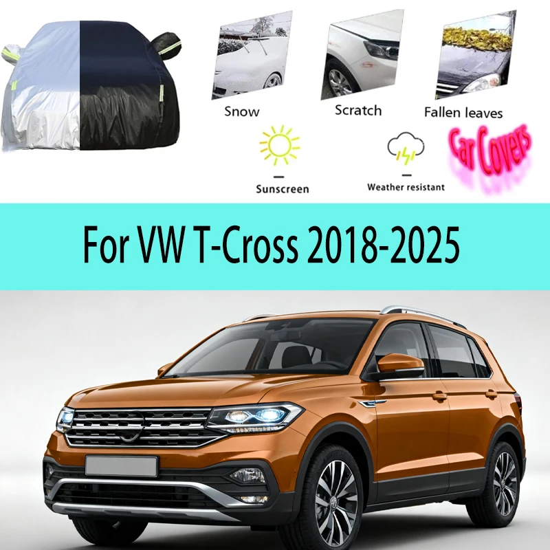 For VW T-Cross 2018-2025 2019 2020 2021 Full Car Covers Outdoor Sun Anti UV Rain Snow Dust Protection Oxford Cloth Accessories
For VW T-Cross 2018-2025 2019 2020 2021 Full Car Covers Outdoor Sun Anti UV Rain Snow Dust Protection Oxford Cloth Accessories