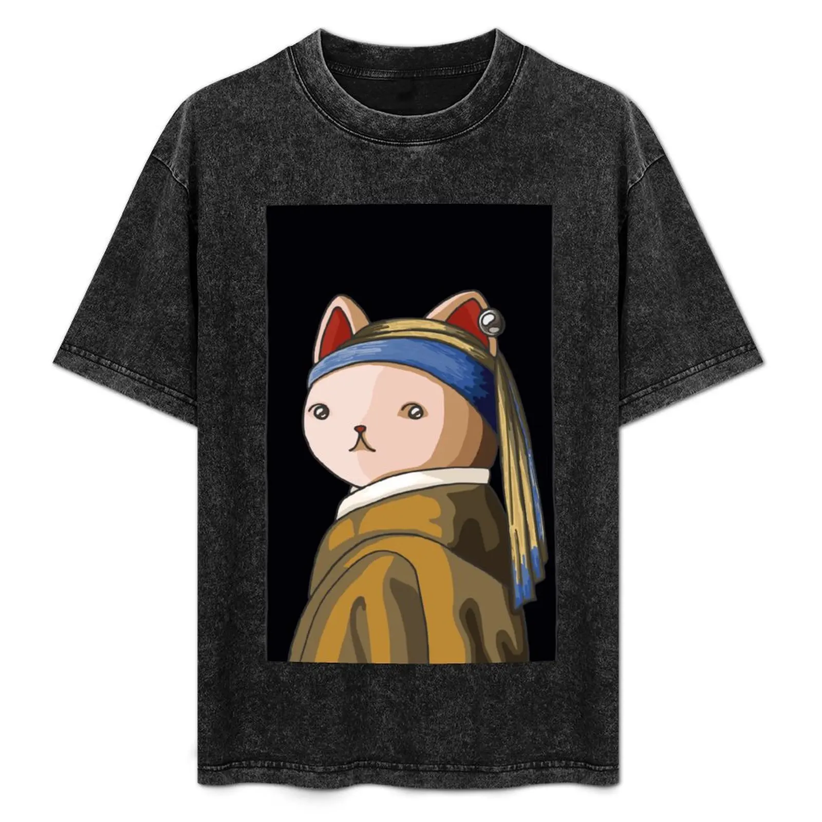 Cat With A Pearl Earring T-Shirt Anti-Wrinkle Short Sleeve T-Shirt
Cat With A Pearl Earring T-Shirt Anti-Wrinkle Short Sleeve T-Shirt
