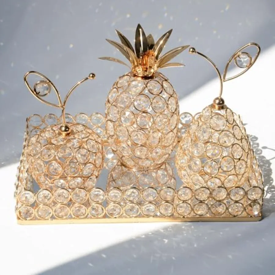 Elegant Decorative Trays and Crystal Fruit 4pcs Set Crystal Tea Light Holder - Wedding Centerpieces for Holidays Home Table Dec
Elegant Decorative Trays and Crystal Fruit 4pcs Set Crystal Tea Light Holder - Wedding Centerpieces for Holidays Home Table Dec