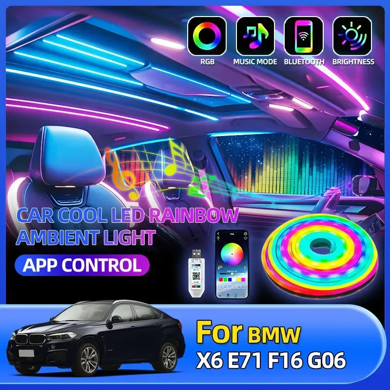 Car Dashboard Rainbow Atmosphere Light Belt For BMW X6 E71 F16 G06 X1/2/4/5/3/7 F48 F49 F39 F47 F26 G02 E53 E70 G05 E83 G01 G07
Car Dashboard Rainbow Atmosphere Light Belt For BMW X6 E71 F16 G06 X1/2/4/5/3/7 F48 F49 F39 F47 F26 G02 E53 E70 G05 E83 G01 G07