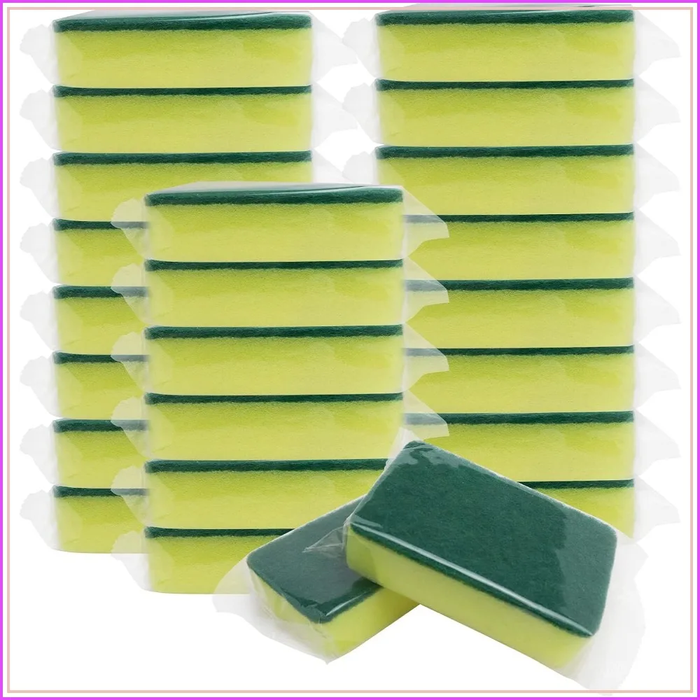 24 PCS Sponge Individually Wrapped, Dishwashing Scouring Pad Kitchen Dishcloth for Travel Apartments
24 PCS Sponge Individually Wrapped, Dishwashing Scouring Pad Kitchen Dishcloth for Travel Apartments