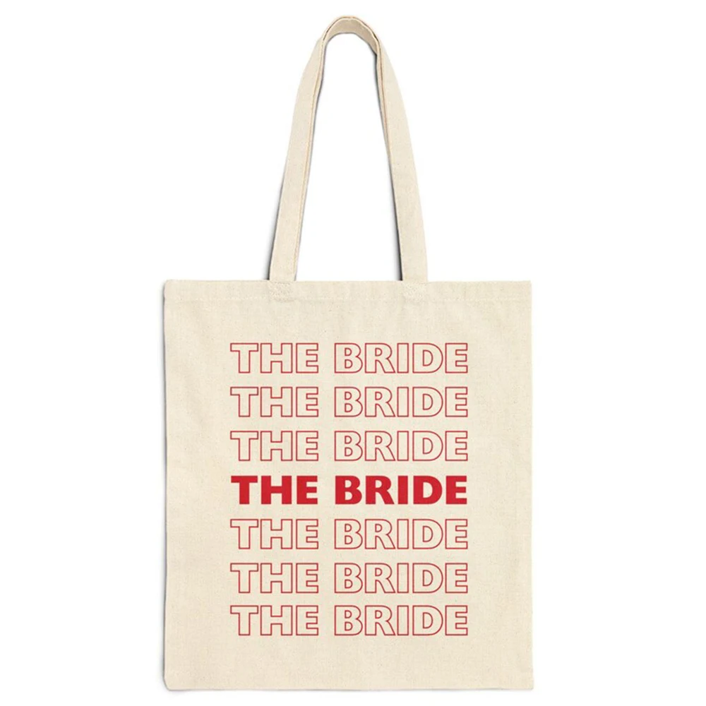 Repeating The Bride Tote Bag Durable Red Text Canvas Tote Personalized Beach Tote Bride Squad Wedding Travel Shopping Handbag
Repeating The Bride Tote Bag Durable Red Text Canvas Tote Personalized Beach Tote Bride Squad Wedding Travel Shopping Handbag