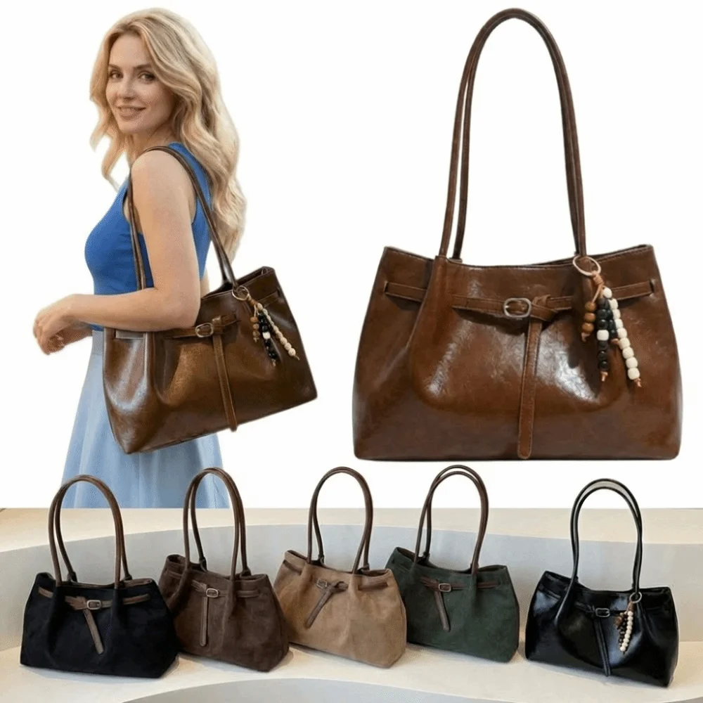 Suede/PU Leather Shoulder Bag Elegant Large Capacity Handbag Solid Color Retro Commuting Tote Bag School/Travel/Work
Suede/PU Leather Shoulder Bag Elegant Large Capacity Handbag Solid Color Retro Commuting Tote Bag School/Travel/Work