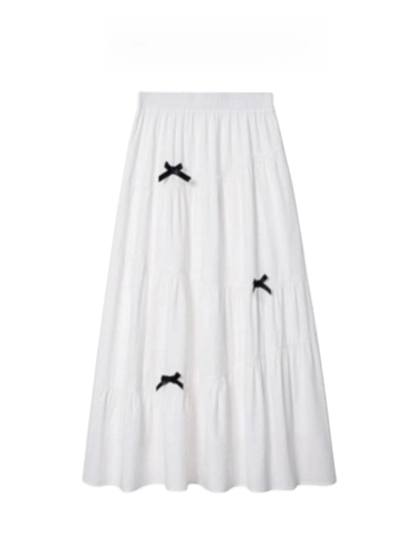 Elegant High Waist A-Line Skirt with Bow Design in Gentle White Spring Autumn Women's Skirt Casual Style with Inner
Elegant High Waist A-Line Skirt with Bow Design in Gentle White Spring Autumn Women's Skirt Casual Style with Inner