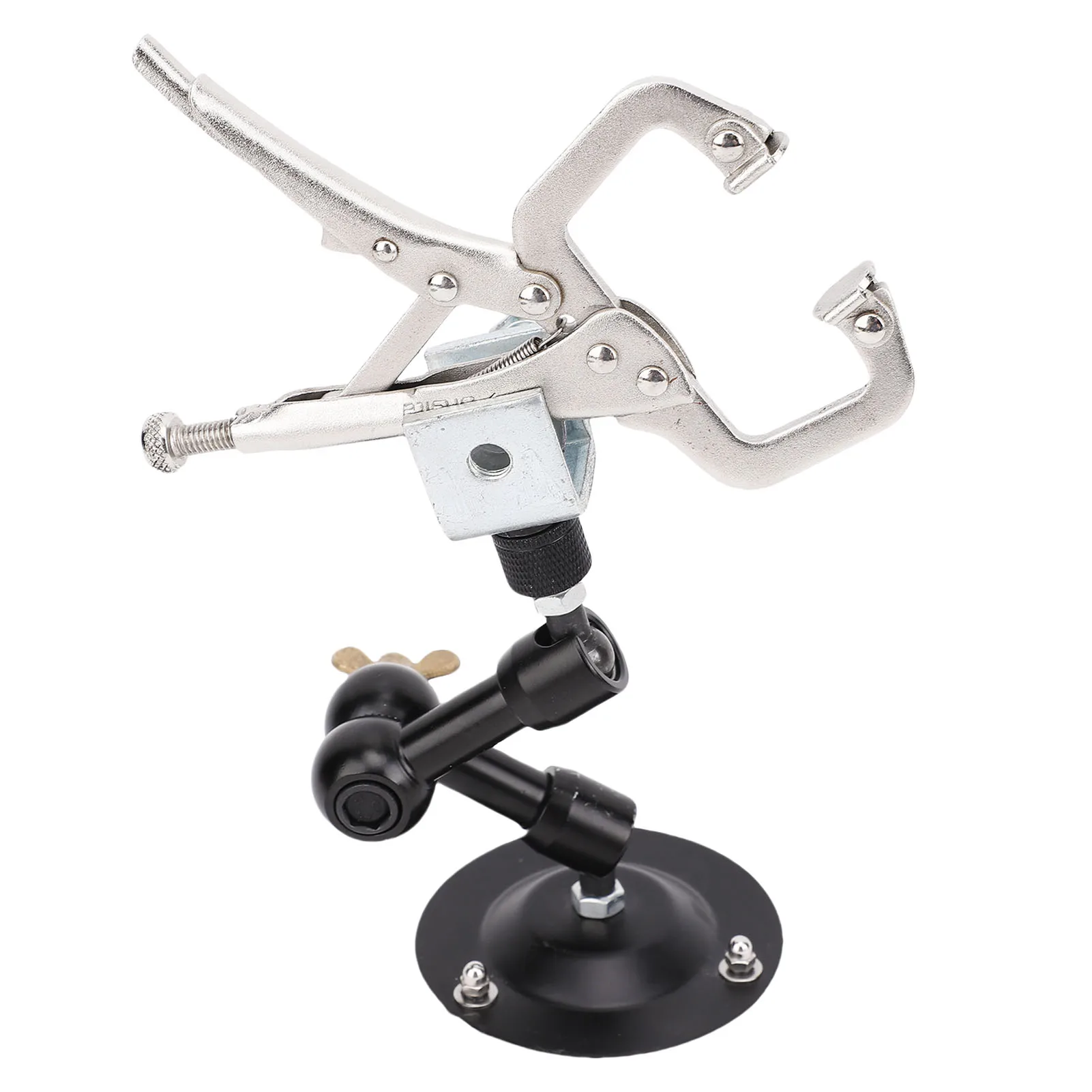 Soldering Third Hand Versatile Usage Adjustable Angle Jaw Clamp Soldering Auxiliary Holder for Electronics Repair
Soldering Third Hand Versatile Usage Adjustable Angle Jaw Clamp Soldering Auxiliary Holder for Electronics Repair