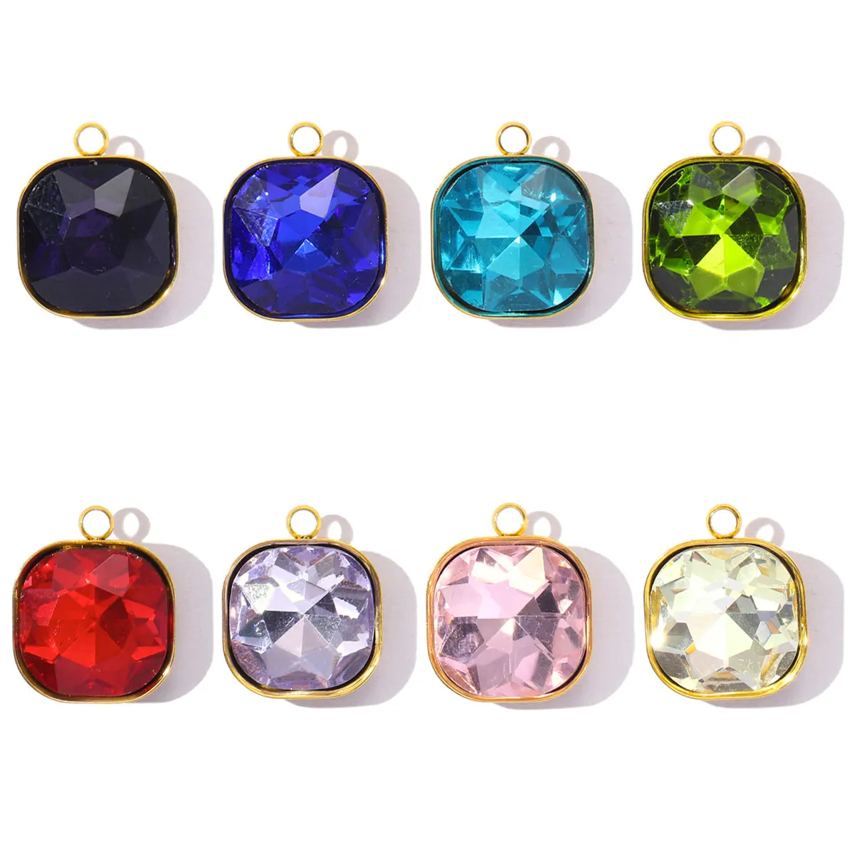5Pcs/Lot Stainless Steel Glass Stone Charms Square Pendants For DIY Making Bracelet Necklace Jewelry Accessory Wholesale
5Pcs/Lot Stainless Steel Glass Stone Charms Square Pendants For DIY Making Bracelet Necklace Jewelry Accessory Wholesale
