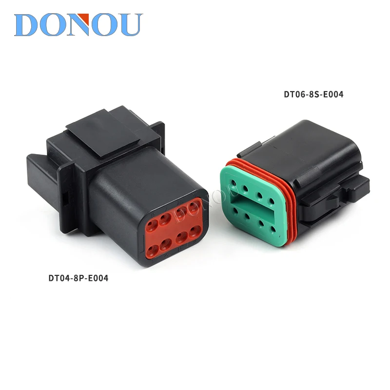 DT06-8S-E004/DT04-8P-E004 suitable for heavy-duty trucks, engineering vehicles agricultural vehicles for waterproof connections
DT06-8S-E004/DT04-8P-E004 suitable for heavy-duty trucks, engineering vehicles agricultural vehicles for waterproof connections