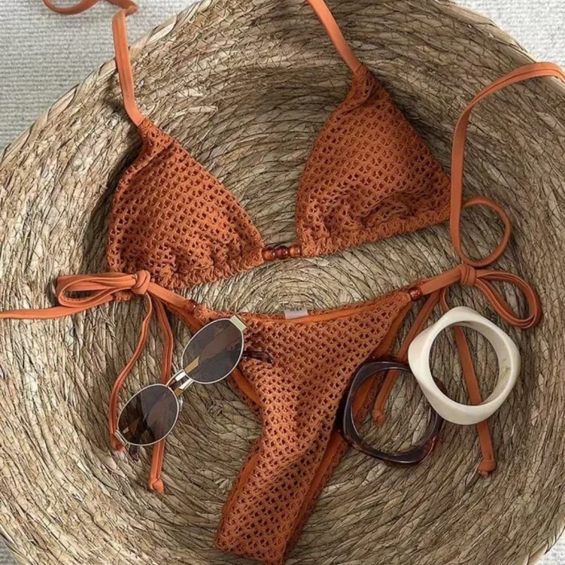 2026 New Style Halter Neck Tied Bikini Set Separate Swimsuit For Beach Vacation Swimwear
2026 New Style Halter Neck Tied Bikini Set Separate Swimsuit For Beach Vacation Swimwear