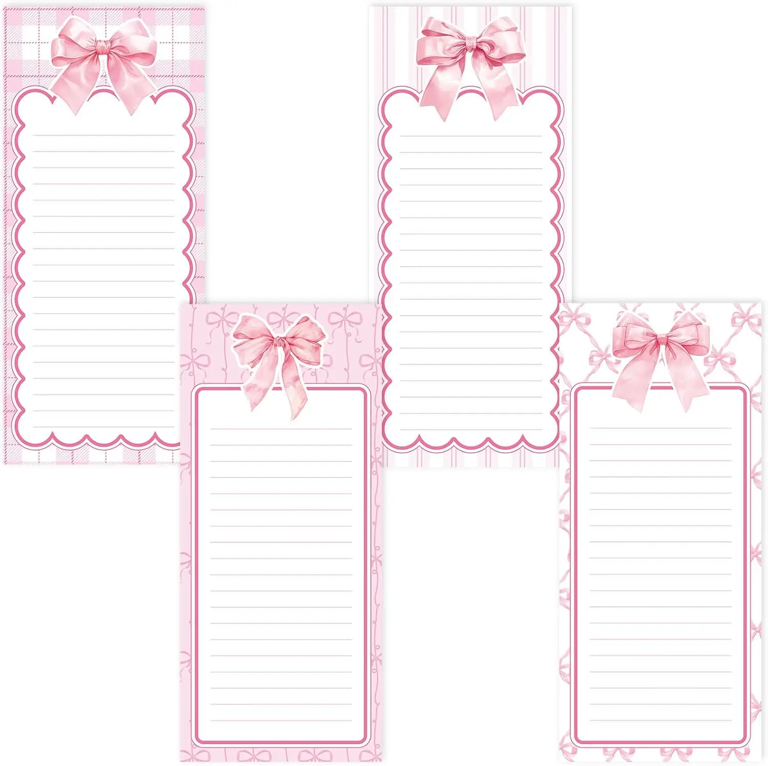 Pink Bow Coquette Magnetic Notepads Trendy Preppy Ribbon Bow List to-Do Paper Pad Grocery Shopping List Memo Pad for Home Kitche
Pink Bow Coquette Magnetic Notepads Trendy Preppy Ribbon Bow List to-Do Paper Pad Grocery Shopping List Memo Pad for Home Kitche