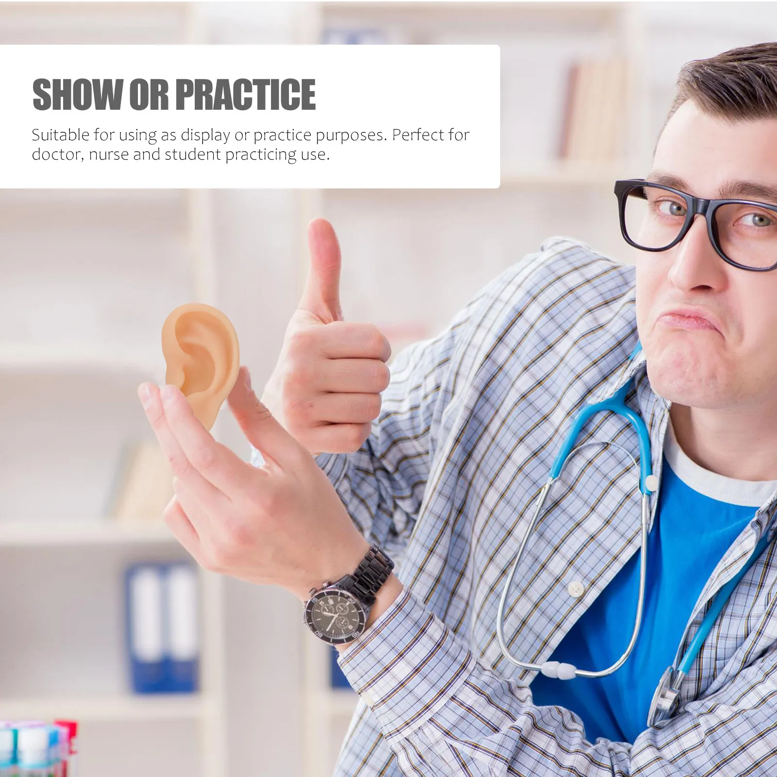 1Pcs Silicone Ear Simulation Ear Teaching Aid for Doctor Nurse Student Practice Display Silicone Teaching Model
1Pcs Silicone Ear Simulation Ear Teaching Aid for Doctor Nurse Student Practice Display Silicone Teaching Model