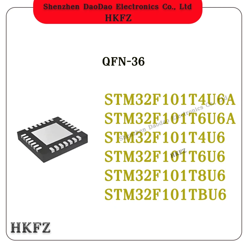 STM32F101T4U6A STM32F101T6U6A STM32F101T4U6 STM32F101T6U6 STM32F101T8U6 STM32F101TBU6 QFN-36 Microcontroller chip IC new
STM32F101T4U6A STM32F101T6U6A STM32F101T4U6 STM32F101T6U6 STM32F101T8U6 STM32F101TBU6 QFN-36 Microcontroller chip IC new