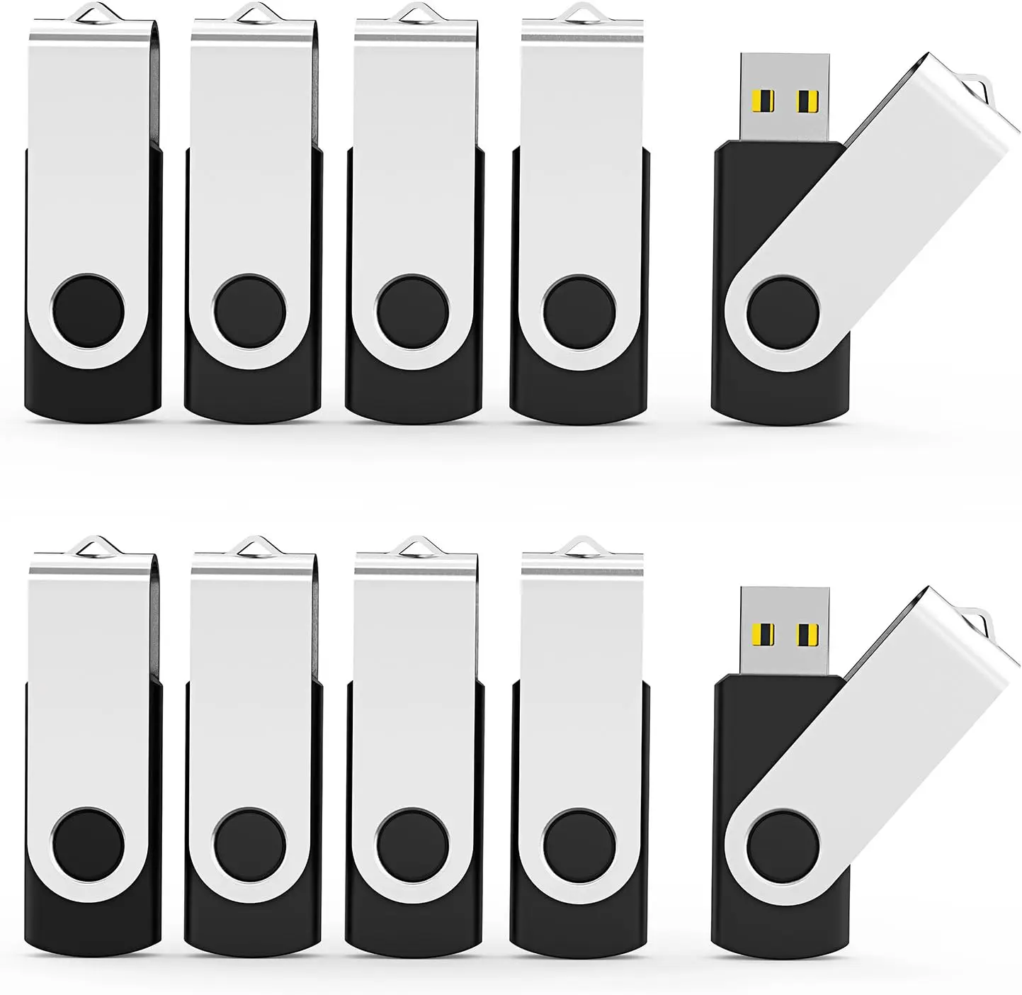 10 Pack 8GB USB Flash Drives USB 2.0 Thumb Drive Memory Stick Bulk Storage for Data Backup and File Transfer
10 Pack 8GB USB Flash Drives USB 2.0 Thumb Drive Memory Stick Bulk Storage for Data Backup and File Transfer