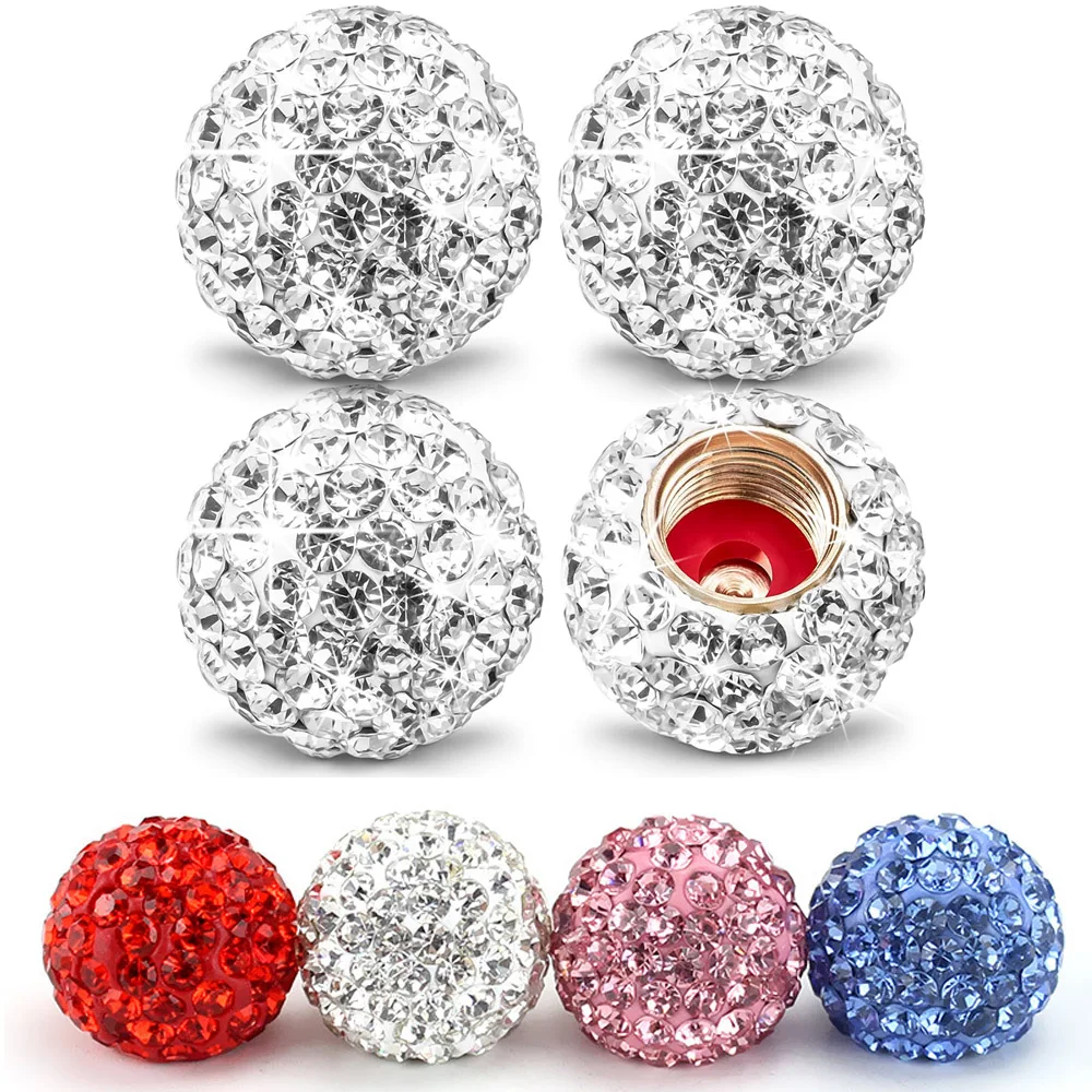 4Pcs Crystal Diamond Tire Stem Valve Caps for Cars, SUV, Trucks, Bikes, Motorcycles, Bicycles
4Pcs Crystal Diamond Tire Stem Valve Caps for Cars, SUV, Trucks, Bikes, Motorcycles, Bicycles